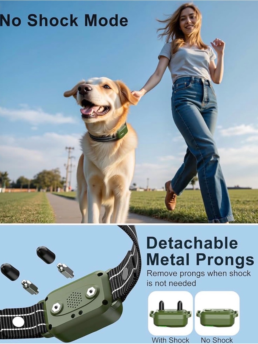Adjustable Black & Green Collar for Dogs - Picture 6 of 9